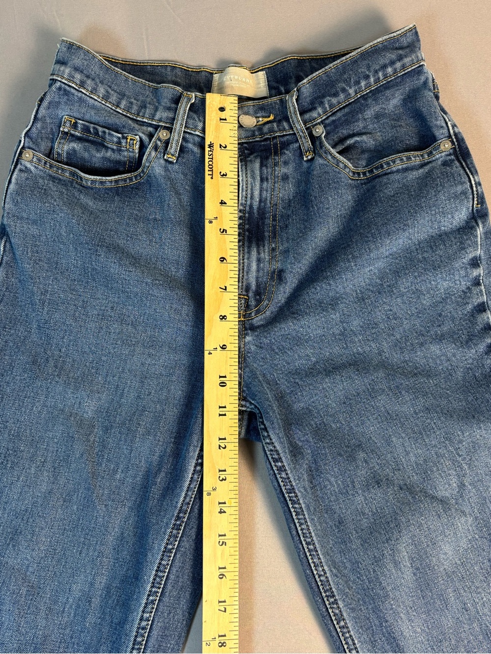 Everlane Denim The Original Cheeky Jean in Medium Blue Size 27 Womens - Picture 6 of 11